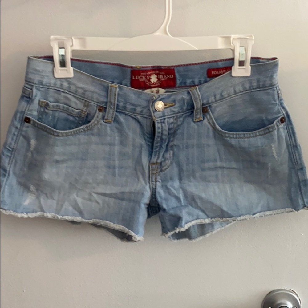 Denim shorts
